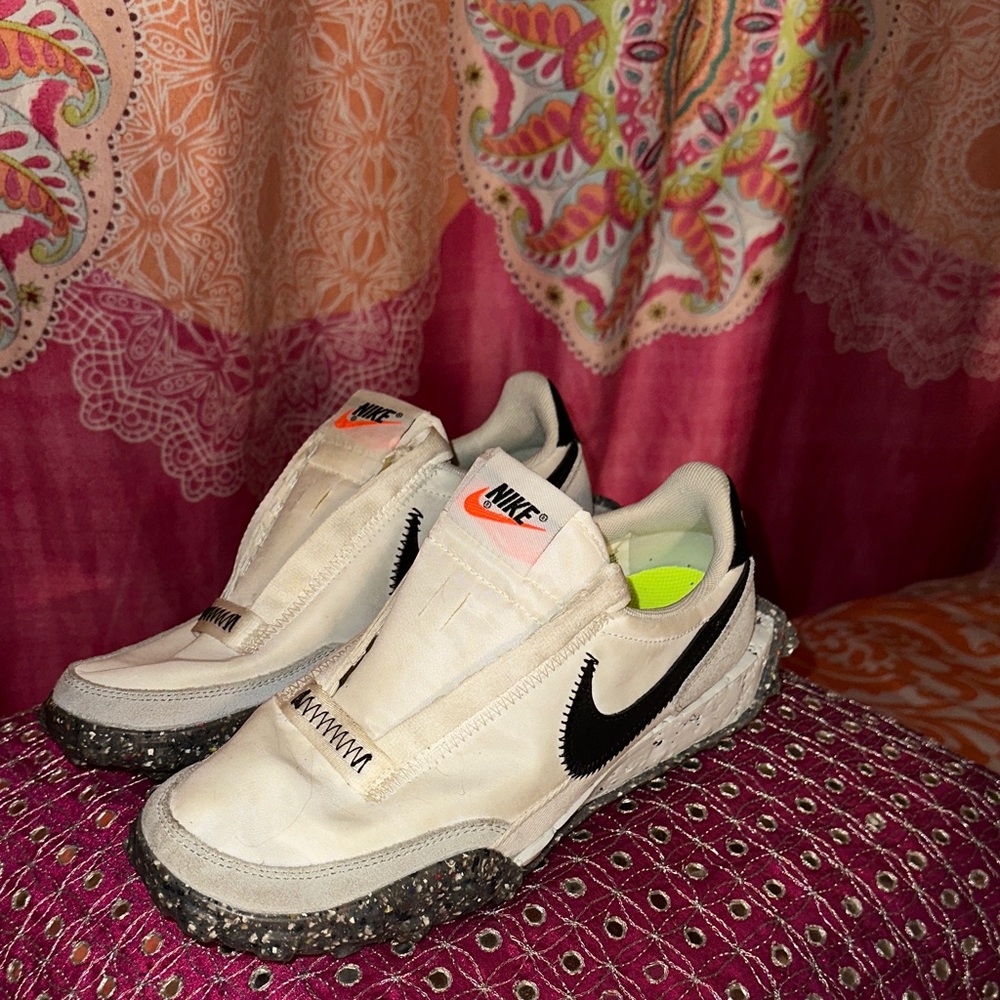 Nike White and Black with Neon Accents